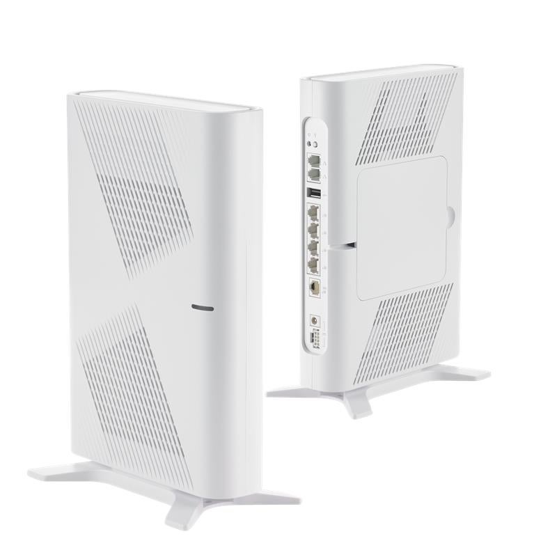 Front and Back view of router