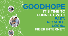 White River Connect is NOW signing up folks living in the Goodhope area for fast, reliable, high-speed fiber internet!